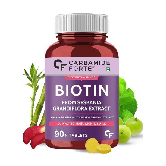 Carbamide Forte Biotin from Sesbania Grandiflora Extract Amla and Bamboo Extract 90 Tablets