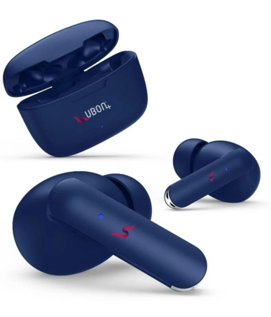 UBON J4 EARBUDS Bluetooth True Wireless (TWS) In Ear 32 Hours Playback Active Noise cancellation IPX4(Splash & Sweat Proof) Blue