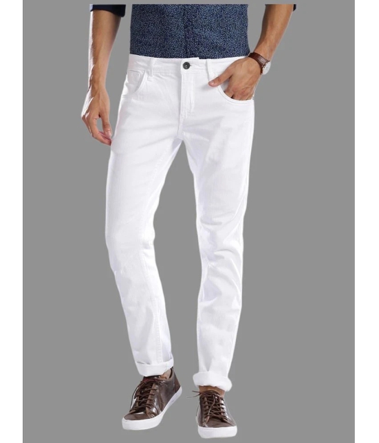 x20 - White Denim Slim Fit Mens Jeans ( Pack of 1 ) - None