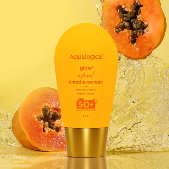 Glow+ Infused Tinted Sunscreen  With Papaya & Vitamin C