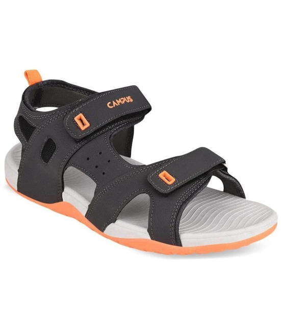 Campus - Dark Grey Mens Floater Sandals - None