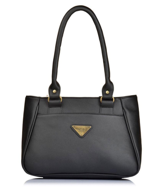 Fostelo Black P.U. Shoulder Bag - Black