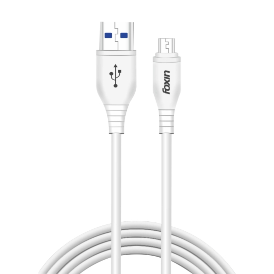 Foxin FDC-MU405 1.2 Meters Zinc Alloy Fabric Braided Micro USB Cable