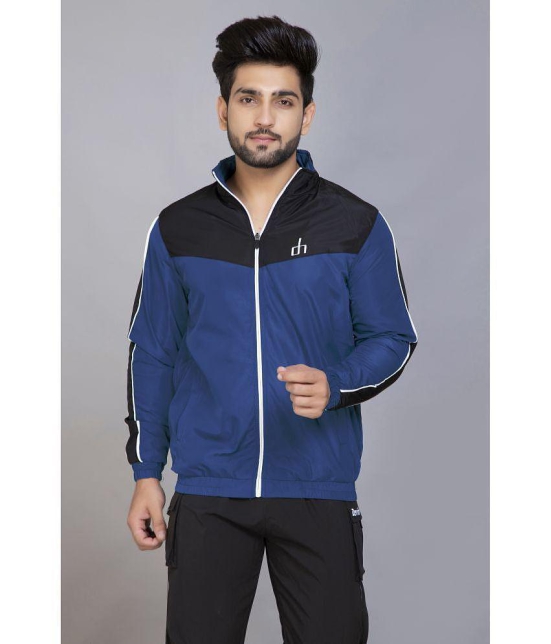 Devhim - Blue Polyester Regular Fit Men''s Windcheater Jacket ( Pack of 1 ) - None