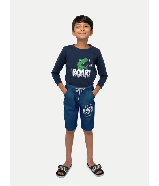 Radprix - Blue Cotton Blend Boys Shorts ( Pack of 1 ) - None