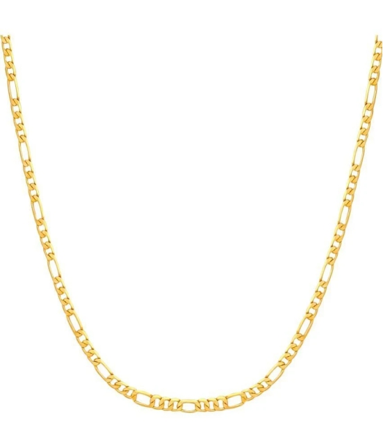 FASHION FRILL - Gold Plated Chain ( Pack of 1 ) - Golden