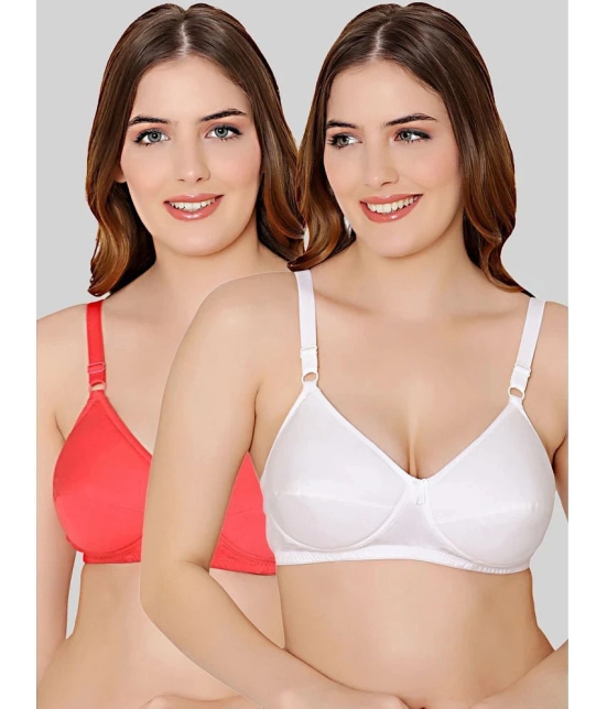 Bodycare White Cotton Heavily Padded Womens Everyday Bra ( Pack of 2 ) - None