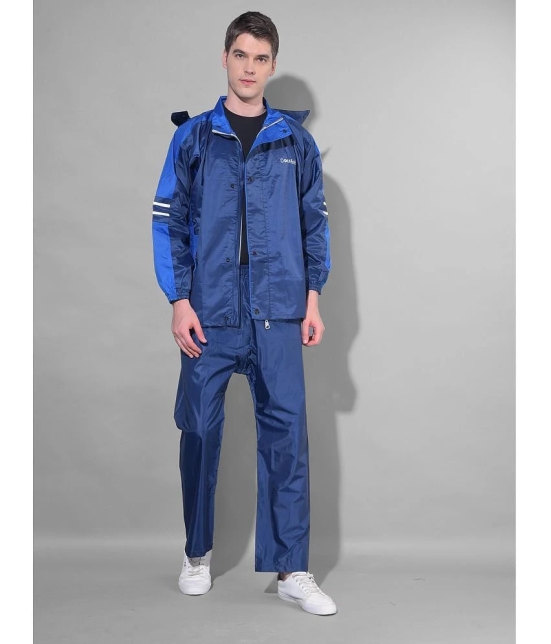 Dollar Blue Polyester Mens Rain Suit ( Pack of 1 ) - L