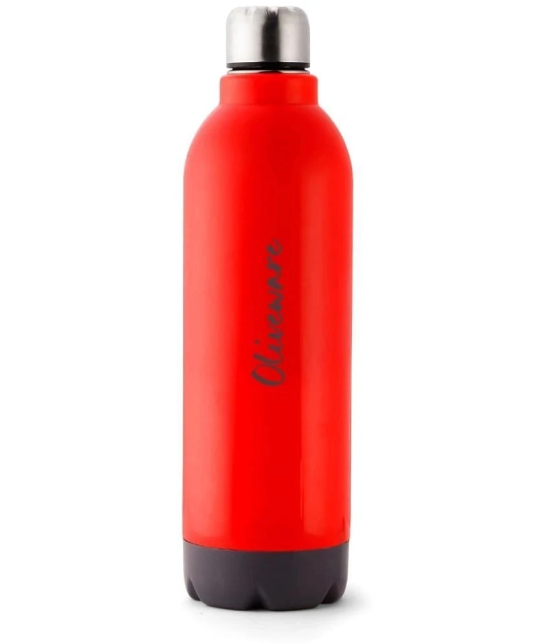 Oliveware Red Water Bottle 600ml mL ( Set of 1 ) - Red