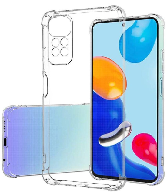 NBOX - Silicon Soft cases Compatible For TPU Glossy Cases Poco M4 Pro 5G ( Pack of 1 ) - Transparent