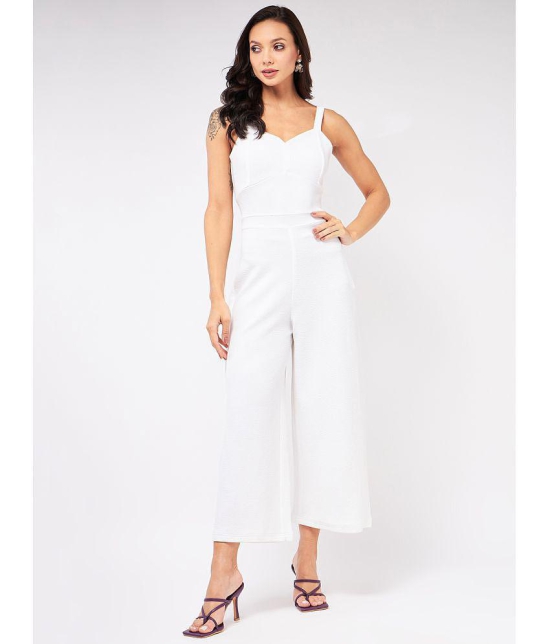 Zima Leto - White Polyester Regular Fit Womens Jumpsuit ( Pack of 1 ) - None