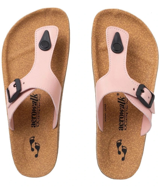 Aerowalk - Pink Womens Thong Flip Flop - None