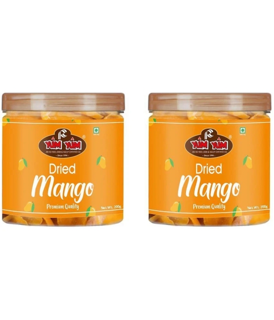 YUM YUM Dried Mango Slice 400g ( Pack of 2-200g Jar Each)