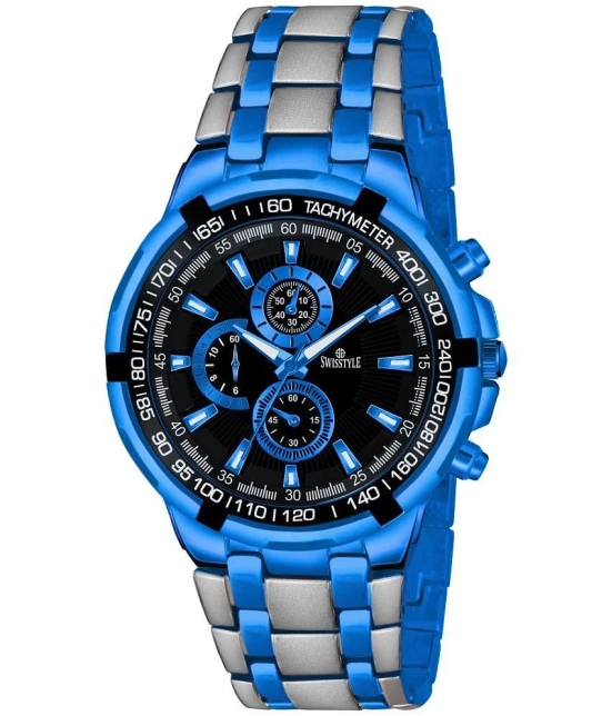 Swisstyle Blue Metal Analog Mens Watch