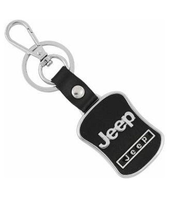 Jeep Leather Metal Hook Locking Key Chain