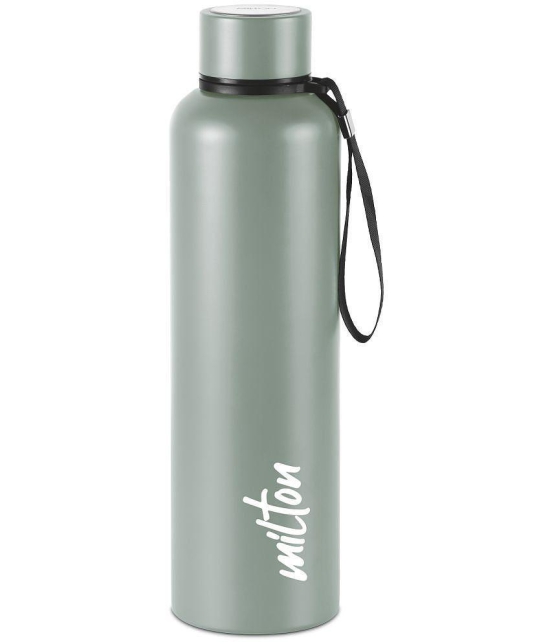 Milton Aura 1000 Thermosteel Bottle, 1.05 Litre, Grey | 24 Hours Hot and Cold | Easy to Carry | Rust & Leak Proof | Tea | Coffee | Office| Gym | Home | Kitchen | Hiking | Trekking | Travel B