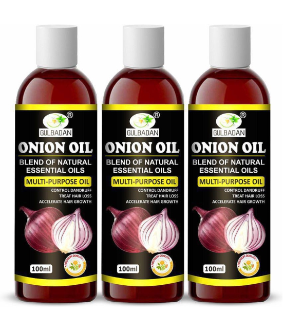 GULBADAN - Hair Growth Onion Oil 300 ml ( Pack of 3 )