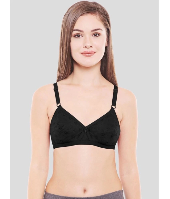 Bodycare Black Cotton Blend Non Padded Womens Everyday Bra ( Pack of 1 ) - None