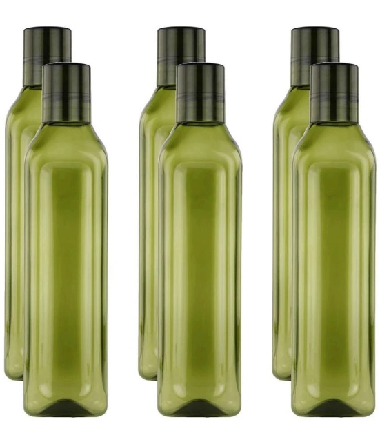 Oliveware Green Water Bottle 1000 mL ( Set of 6 ) - Green