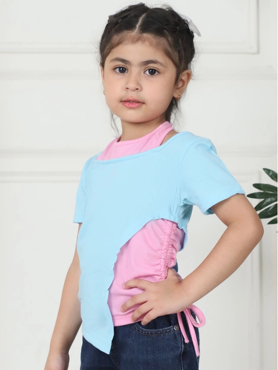 MINI & MING Colourblocked Layered Cotton Top