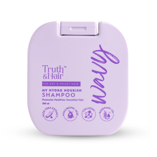 Truth & Hair- Hydro Nourish Shampoo for Wavy Hair - 180ML