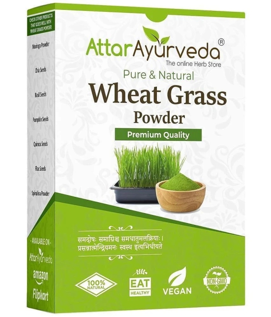 Attar Ayurveda Wheat Grass Powder (100 Gram) | Pure, Preservative free, Non-GMO | Immunity booster