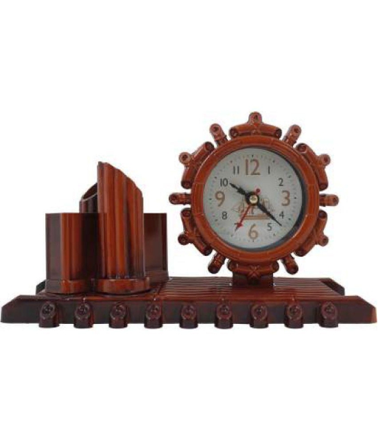 Sigaram Analog Plastic Table Clock - Pack of 1