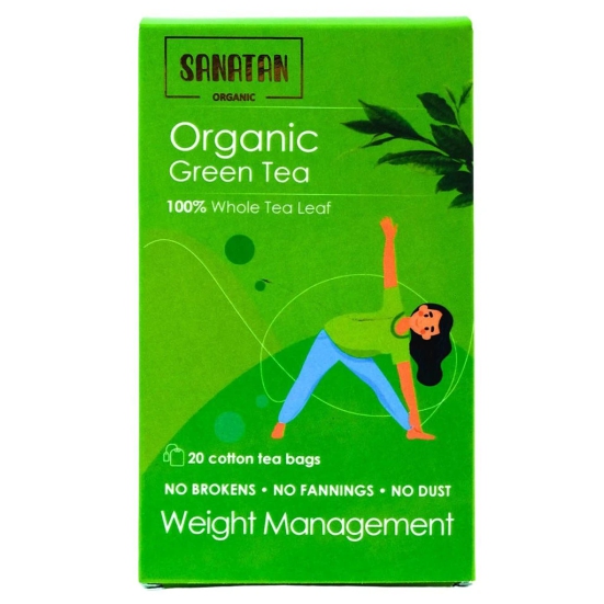 Sanatan Organic Weight Management Green Tea- 20 sachets