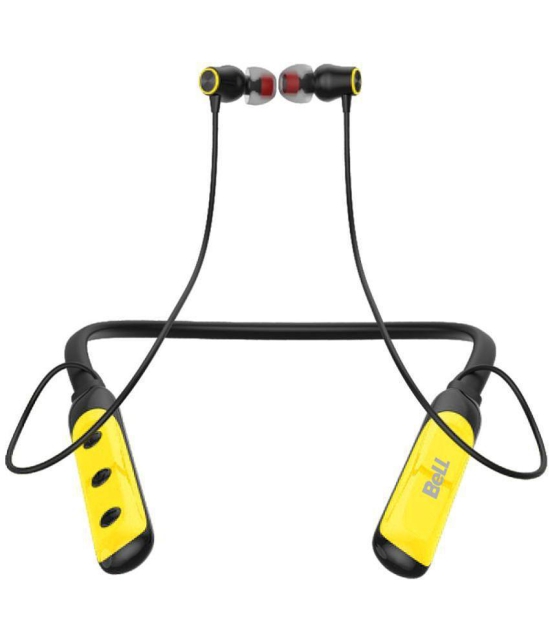 Bell  BLBHS 138  Bluetooth Bluetooth Earphone In Ear Powerfull Bass Yellow