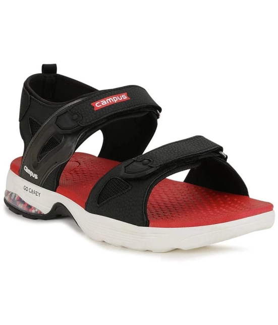 Campus - Black Mens Floater Sandals - None