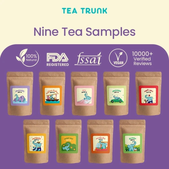 Nine Teas Samples-9 X 10gms Loose Tea Packs