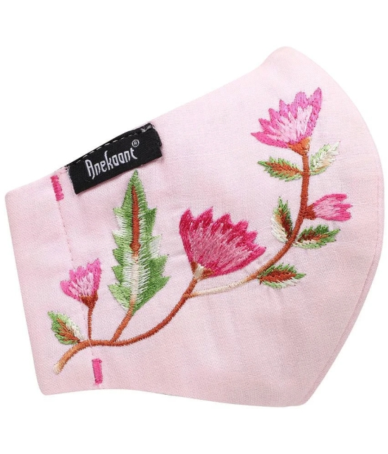 Anekaant - Pink 3 Ply Mask ( Pack of 1 )