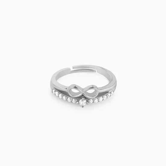 Silver Precious Heart Ring