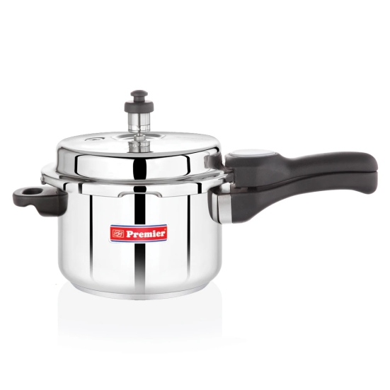 Premier Comfort Stainless Steel Sandwich Botttom Pressure Cooker with Induction - 3 Ltr