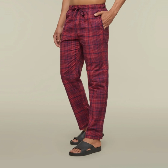 Checkmate Combed Cotton Pyjamas Brit Red XL