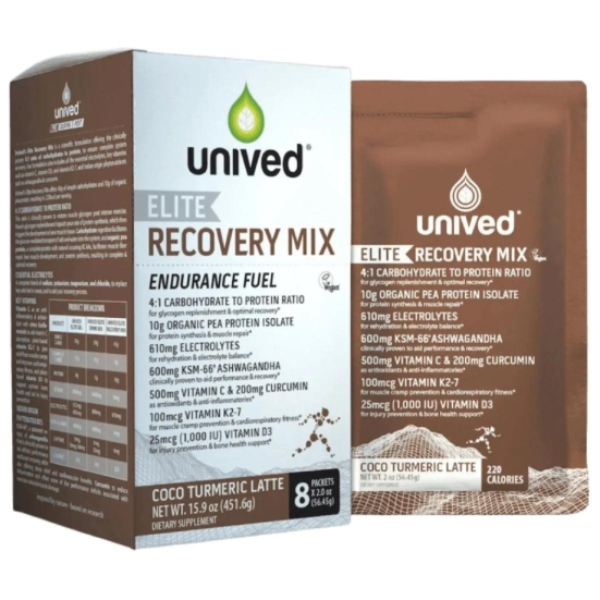 Unived Elite Recovery Mix-Box of 8 / Coco Turmeric Latte