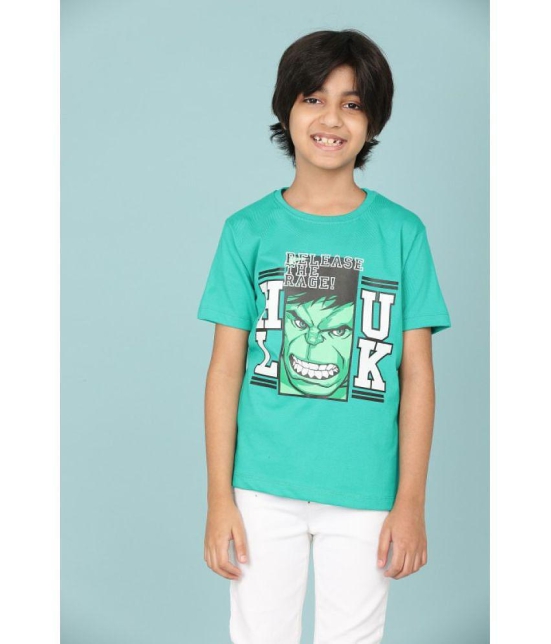 Rydho - Green Cotton Boy's T-Shirt ( Pack of 1 ) - None