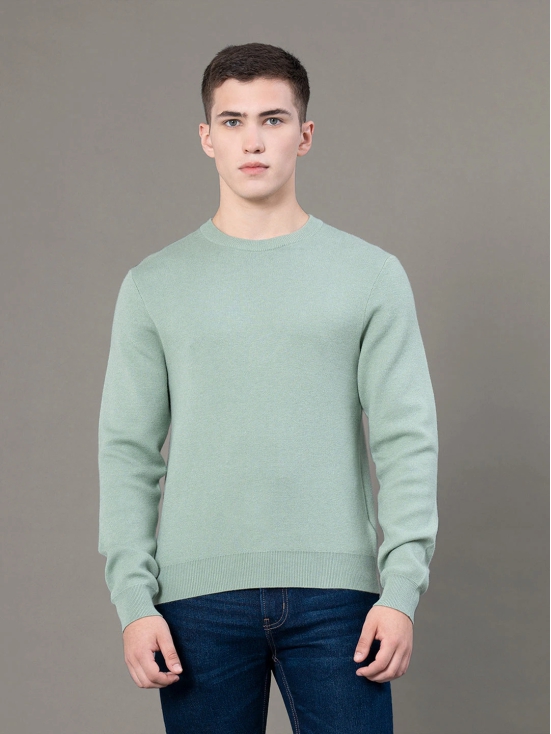 RedTape Round Neck Solid Sweater for Men | Essential Comfort for Every Day