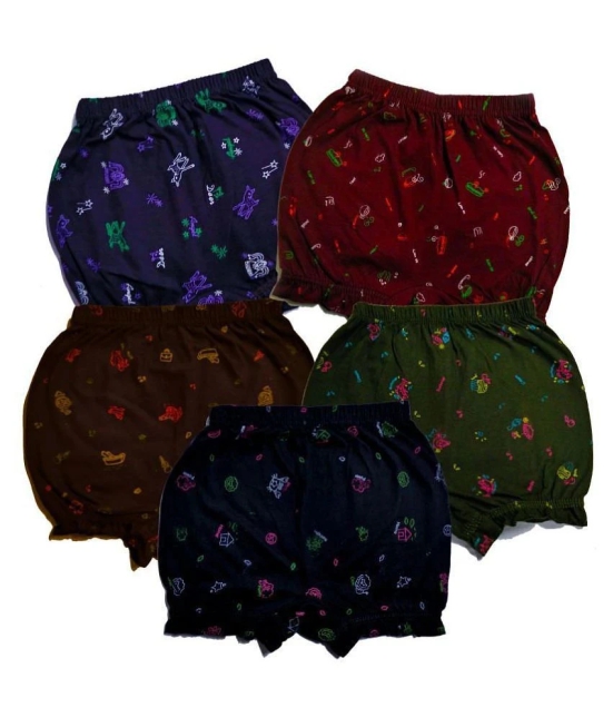 HAP Pack of 5 Cotton Girls Bloomers ( Multi ) - None