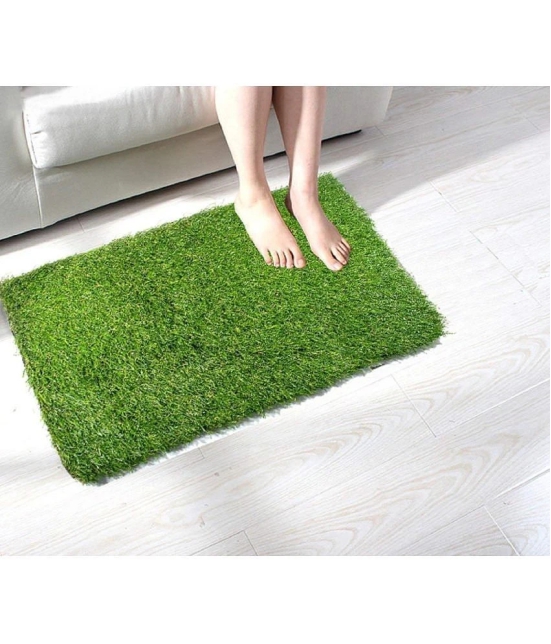 Revexo - Anti-skid Plastic Door Mat ( 40 X 60 cm ) Single - Green - Green