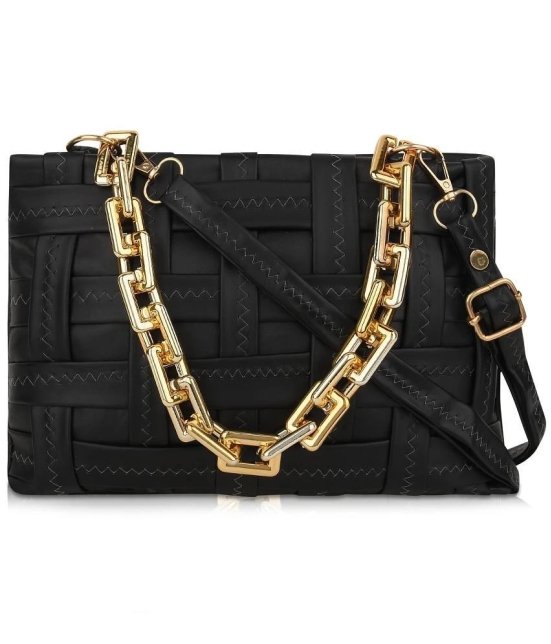 Parrk - Black PU Sling Bag - Black