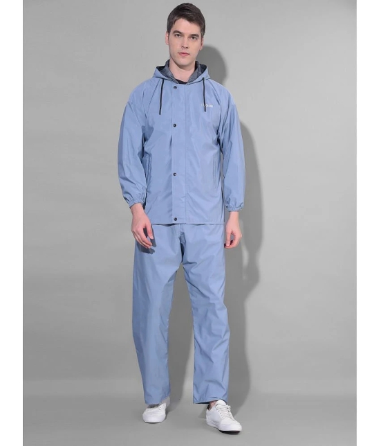 Dollar Blue Polyester Mens Rain Suit ( Pack of 1 ) - L