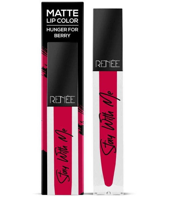 Renee Stay With Me Matte Lip Color Liquid Lipstick Hunger For Berry Red 5 mL