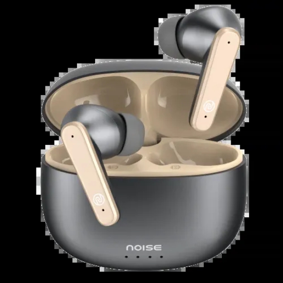 Noise Buds VS104 Max Truly Wireless In-Ear Earbuds with ANC(Up to 25dB),Up to 45H Playtime, Quad Mic with ENC, Instacharge (10 min = 180 min), 13mm Driver, BT v5.3 Silver Grey