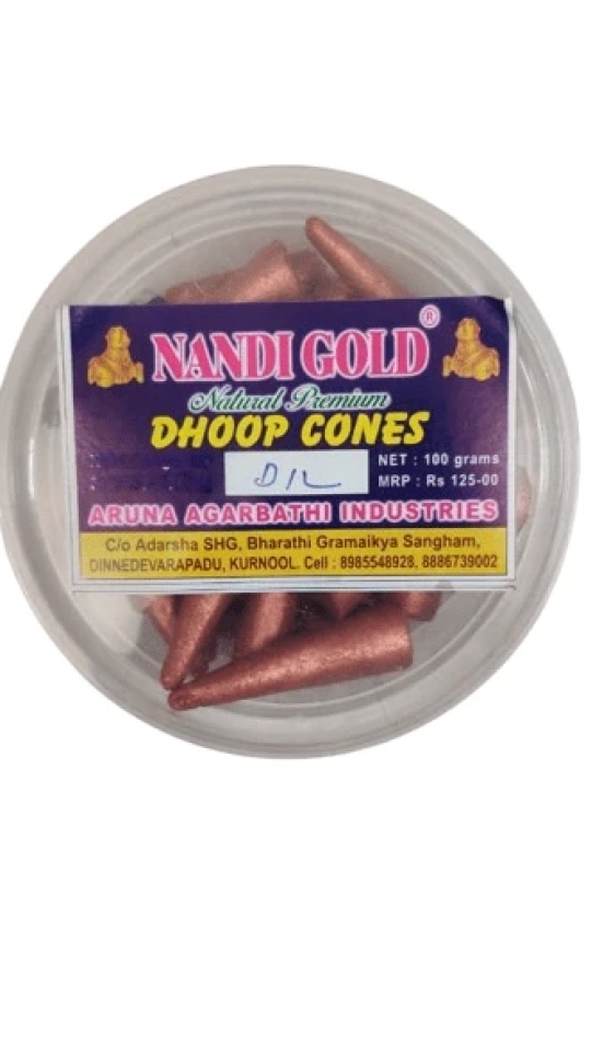 Dhoop Cones Natural Incense Premium Cones- 100gms |Fragrance-DIL