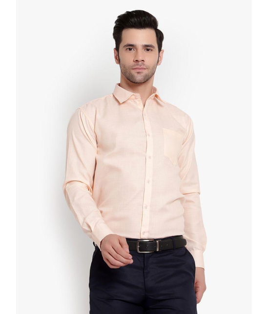 SREY - Orange Polyester Blend Slim Fit Men's Formal Shirt ( Pack of 1 ) - None