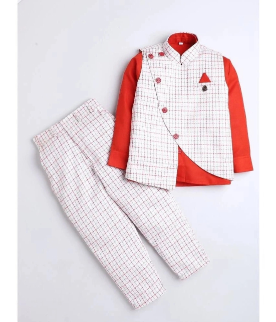 DKGF Fashion - Red Cotton Blend Boys Casual Jacket ( Pack of 1 ) - None