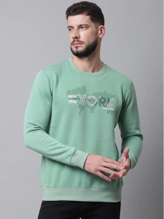 Rodamo Men Green Printed Sweatshirt