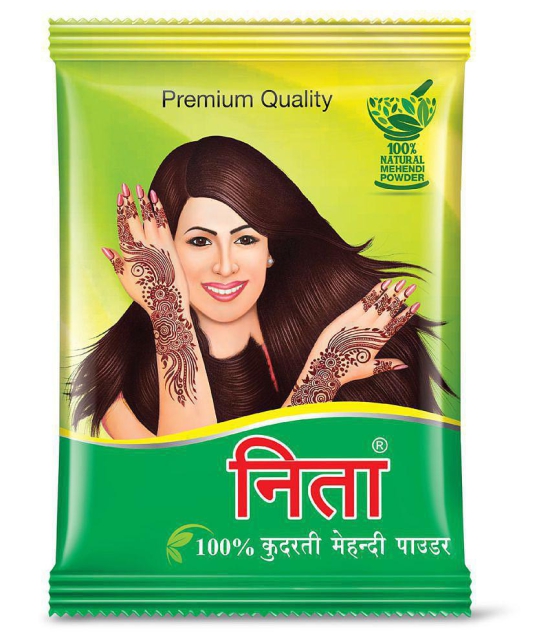 Neeta 100% Natural Mehendi Powder Semi Permanent Hair Color Brown 500 g Pack of 2