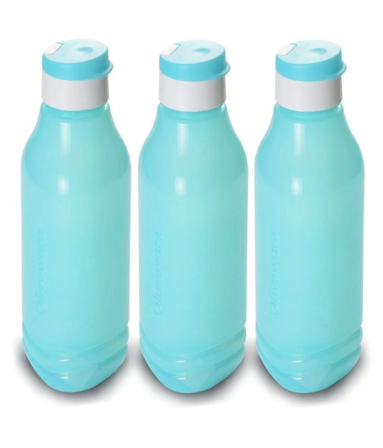 Oliveware Premium PET Water Bottle 1 Litre Bottle 1000 Ml Capacity (Blue, 3) - Blue